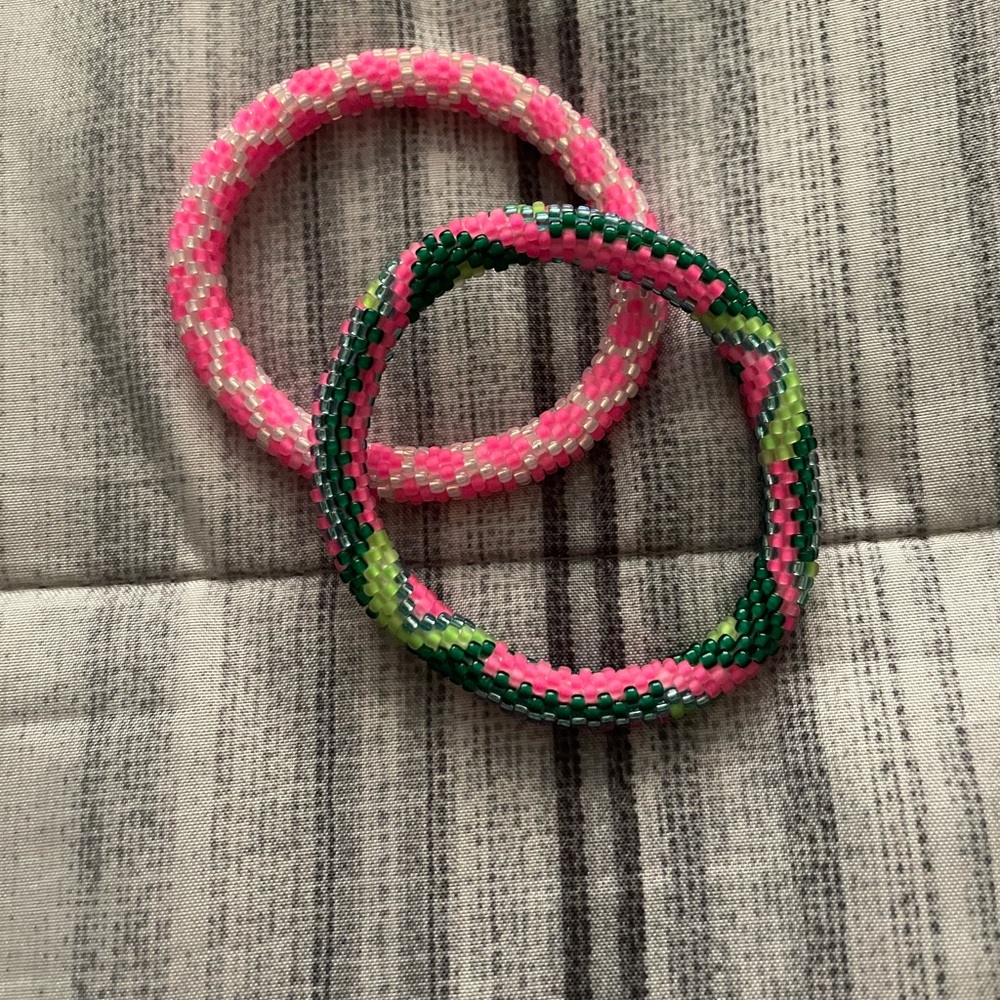 Sashka Co. beaded bracelets handcrafted in Nepal.